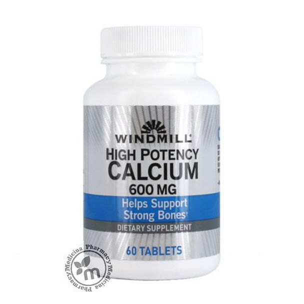 Windmill Hi Potency Calcium 600mg tablets 60s