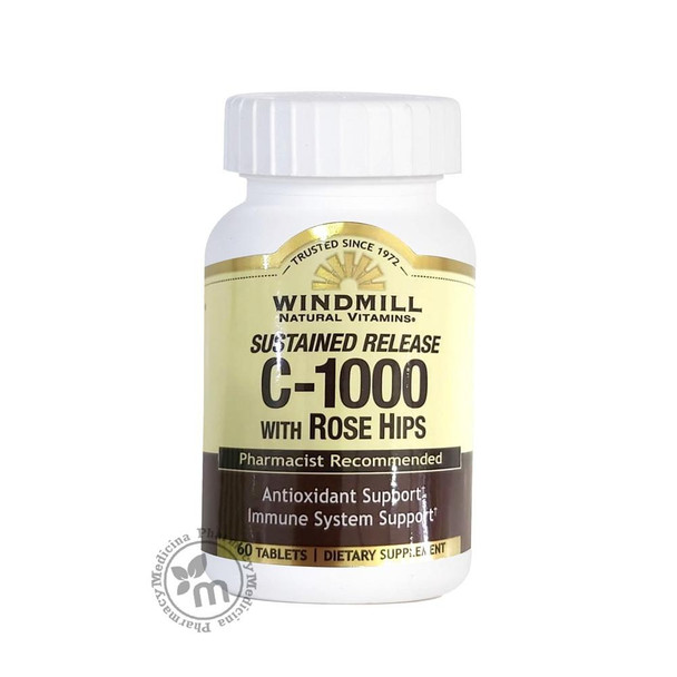 Windmill Vitamin C 1000mg With Rose Hips Tablets 60s