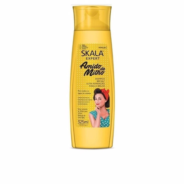 Skala CHAMPU amido de milho Shampoo for shiny hair - Hair loss shampoo - Moisturizing shampoo