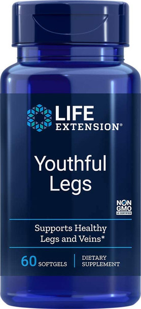 Life Extension Youthful Legs, 60 soft gels