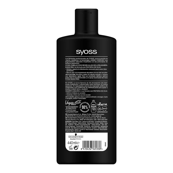 Syoss RIZOS PRO champU cabello ondas o rizos Moisturizing shampoo - Shampoo for curly hair