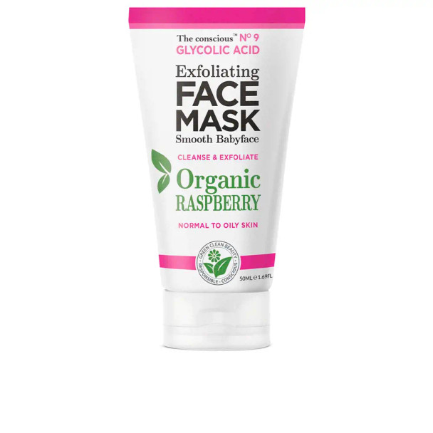The Conscious GLYCOLIC ACID exfoliating face mask organic raspberry Face mask Face scrub - exfoliator