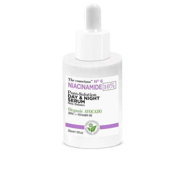 The Conscious NIACINAMIDE pore-solution day & night serum organic avocado Acne Treatment Cream & blackhead removal Flash effect