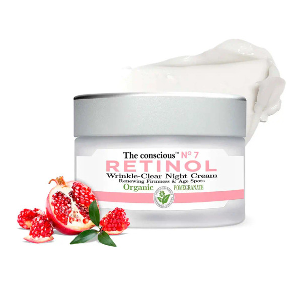 The Conscious RETINOL wrinkle-clear night cream organic pomegranate Anti aging cream & anti wrinkle treatment