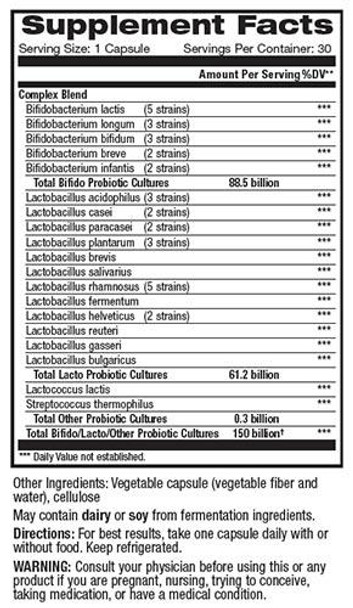 Advanced Naturals Ultimate FloraMax 150 Billion