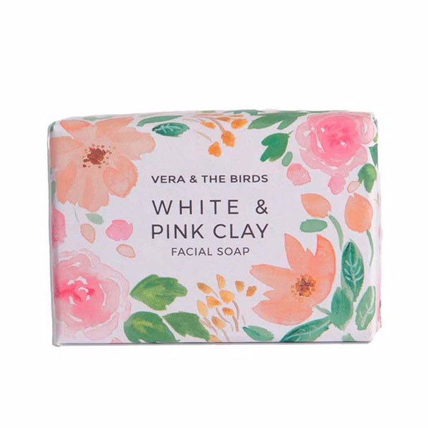 Vera & The Birds WHITE & PINK CLAY facial soap Facial cleanser