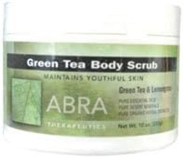 Abra Therapeutics, Green Tea Body Scrub, Green Tea & Lemongrass, 10 oz (283 g)