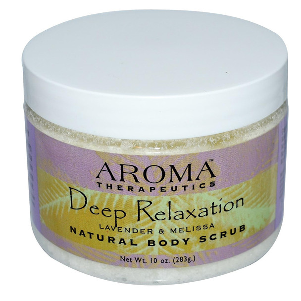 Abra Therapeutics, Natural Body Scrub, Deep Relaxation, Lavender and Melissa, 18 oz (510 g)