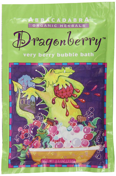 Abracadabra Organic Herbals Bubble Bath, Dragonberry Very Berry, 2.5 Ounce