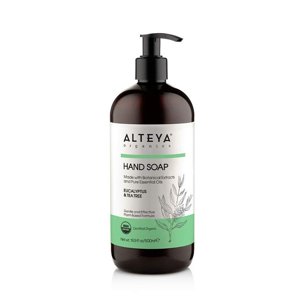 Alteya Organics Liquid Soap Eucalyptus & Tea Tree 17 Fl. Oz (2-Pack)