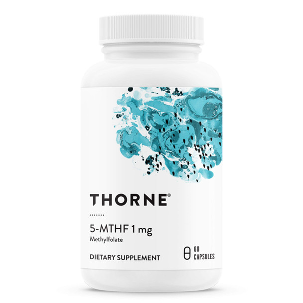 Thorne Research - 5-Mthf 1 Mg Folate - Active Vitamin B9 Folate Supplement - 60 Capsules