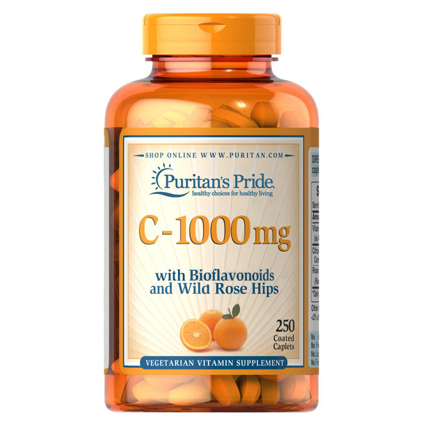 Puritan's Pride Vitamin C With Bioflavonoids And Wild Rose 1000 Mg 250 Tablets