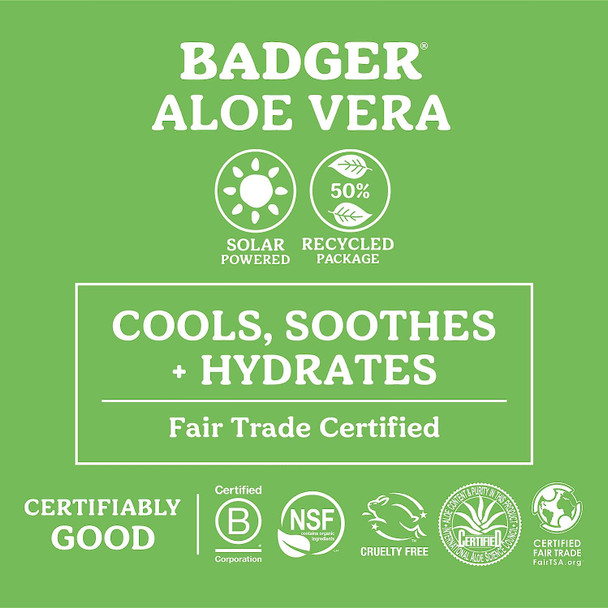 Badger SPF 40 Sport Mineral Sunscreen Cream & Organic Aloe Gel, Reef-Friendly Water-Resistant Sport Sunscreen with Zinc Oxide and Cooling and Soothing Fair Trade Organic Aloe Vera Gel