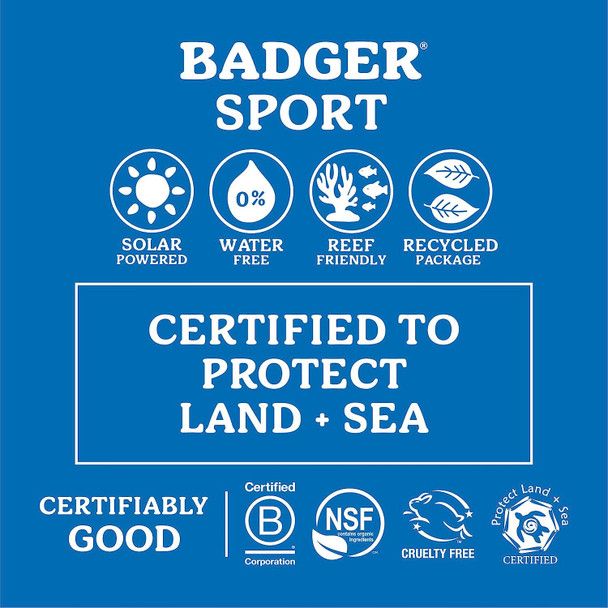Badger SPF 40 Sport Mineral Sunscreen Tin Ð Reef-Friendly Broad-Spectrum Water-Resistant Sport Sunscreen with Zinc Oxide Ð Unscented, 2.4 oz