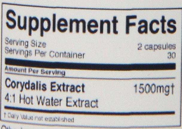 Balanceuticals Super Corydalis Extract Supplement, 60 Count