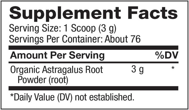 BareOrganics Astragalus Root Powder, Superfood Powder, Organic Dietary Supplement, 8 Ounce