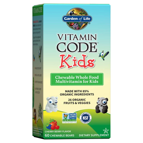 Vitamin Code Kids Multivitamin Cherry Berry 60 Chewable Bears