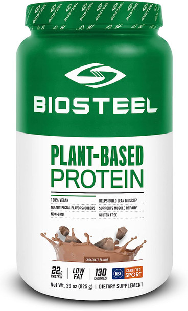 BioSteel Plant-Based Protein Powder, Sugar Free, Vegan and Non-GMO Post Workout Formula, Chocolate, 25 Servings (New Packaging)