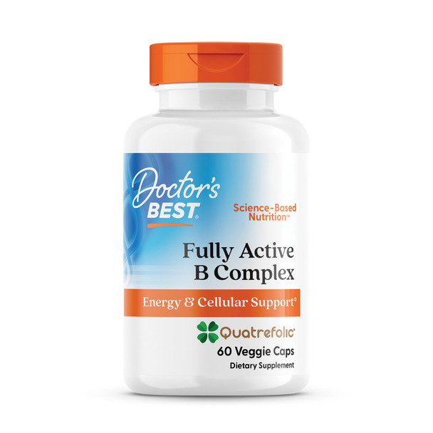 Doctor's Best Fully Active B-Complex with Quatrefolic 60 vcaps