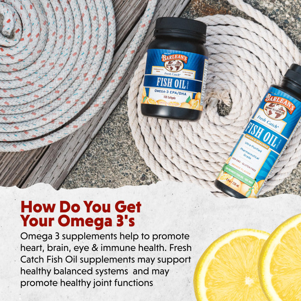 Barlean's Organic Oils Fresh Catch® Orange Flavor Fish Oil
