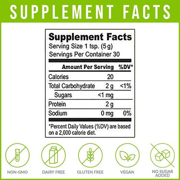 Body Ecology Spirulina Plus Superfood Powder | 100% Vegan & Organic, Non-GMO, Gluten-Free | Natural Source of Probiotics | Detoxifying, Boosts Energy, Supports Healthy Immune | 30 Servings (150g)