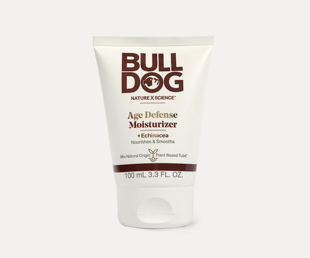 Bulldog Mens Skincare and Grooming Age Defense, Moisturizer Fragrance Free 3.3 Fl Oz