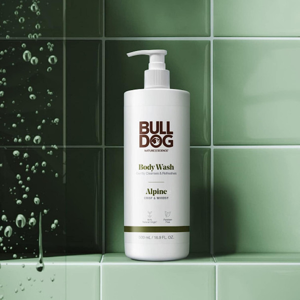 Bulldog Mens Skincare and Grooming Body Wash, Alpine, 16.9 Fl Oz