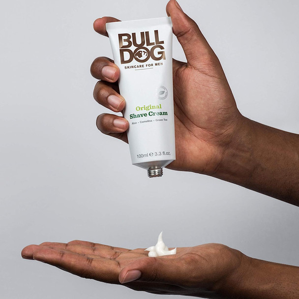 Bulldog Mens Skincare and Grooming Original Shave Cream, 3.3 Ounce