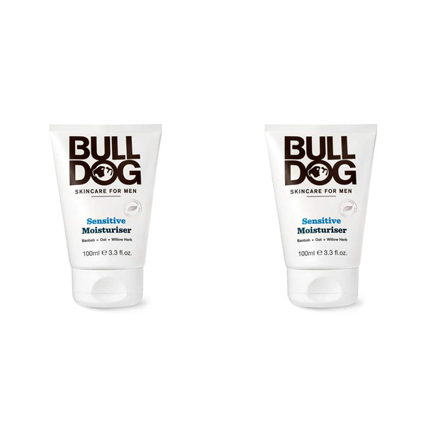 Bulldog Mens Skincare and Grooming Sensitve Moisturizer, 3.3 Ounce (Pack of 2)