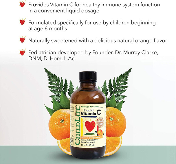 CHILDLIFE ESSENTIALS Immune Support 4-Pack for Infants, Babies, Kids, and Toddlers - Vitamin D3 Natural Berry Drops, Liquid Vitamin C Natural Orange, Echinacea Natural Orange, and First Defense