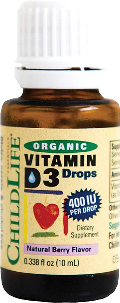 ChildLife Essentials Organic Baby Bundle - Vitamin D3 Natural Berry Liquid, Vitamin K2 Natural Berry Liquid, Gripe Water - USDA Certified Organic, Natural Relief - for Babies & Infants
