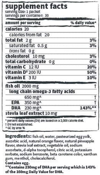 Coromega Kids Omega 3 Supplement, 30 Count - 2 Pack