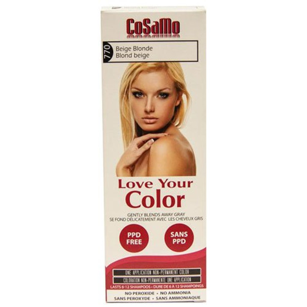 CoSaMo Love Your Color Hair Color 770 Beige Blonde (Pack of 3)