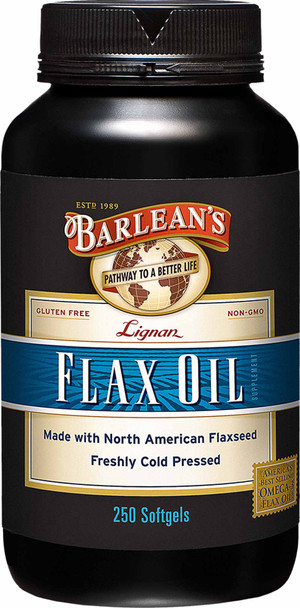 Barlean's Organic Oils Lignan Flax Oil Softgels