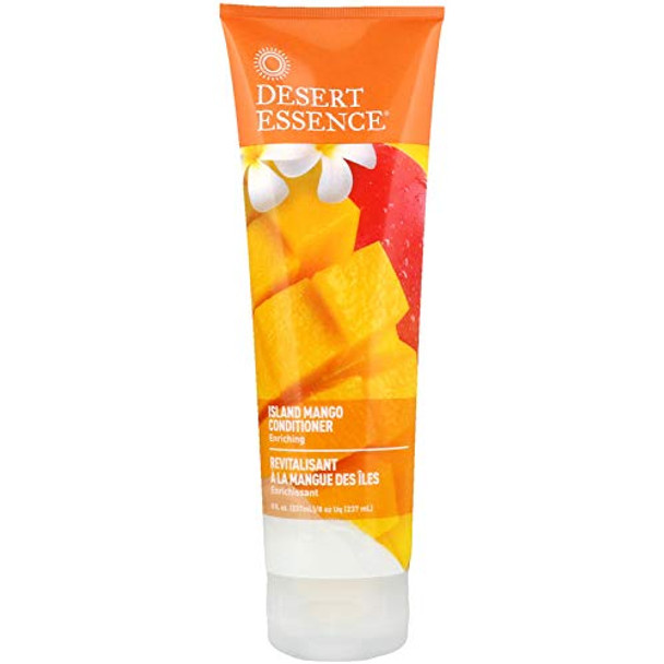 Desert Essence Island Mango Conditioner - 8 Fl Ounce - Enriching - Detangles Hair - Naturally Moisturizes - Soft & Supple - Refreshing - Smooth & Silky - Shea Butter - Jojoba Oil