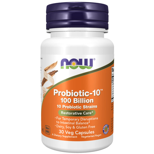 Probiotic-10 100 Billion 10 Probiotic Strains 30 Veg Capsules