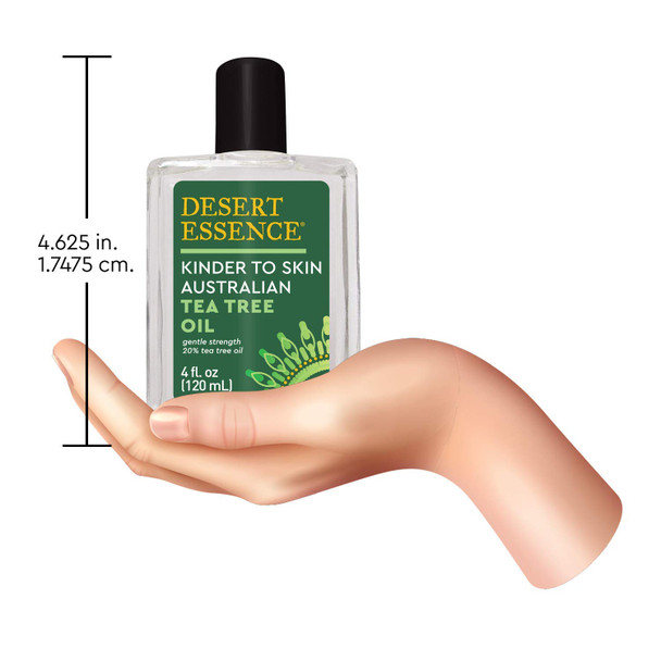Desert Essence Kinder to Skin 4 fl. oz. - Pack of 6 - Gluten Free - Vegan - Cruelty Free - Tea Tree Oil Solution - Water Soluble - Sensitive Skin - Insect Bites - Blemish Prone Skin