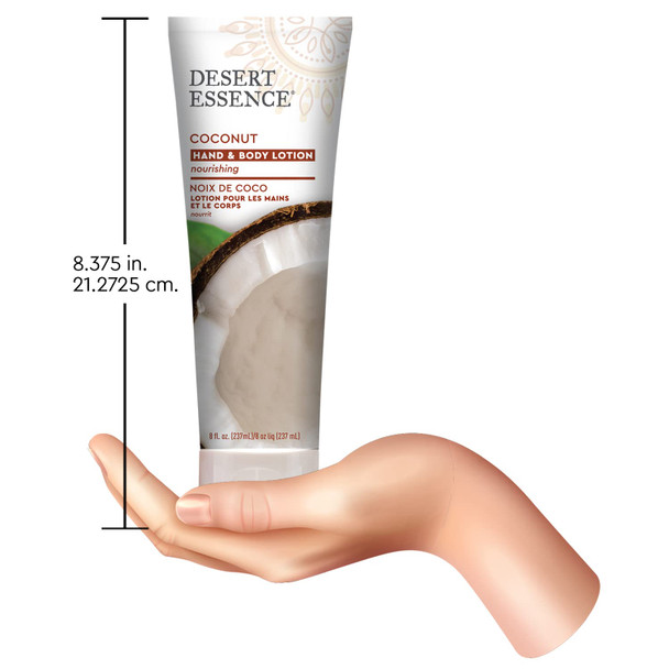 Desert Essence Organic Coconut Hand and Body Lotion 8 fl. oz.