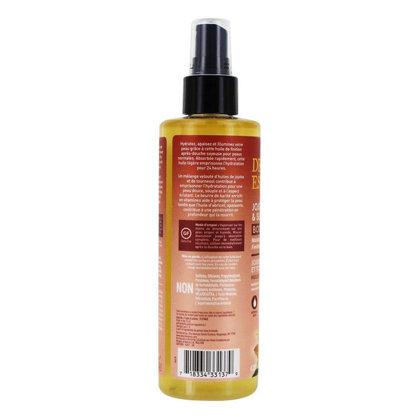 Desert Essence, Jojoba & Sunflower Body Oil Spray, 8.28 fl. oz. - Gluten-Free, Vegan, Cruelty Free - 24hour Moisture, Soothes Skin, Perfect for Sensitive Skin, Illuminating Body Spray