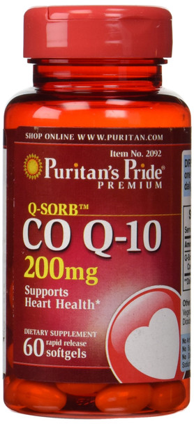 Puritan'S Pride Q-Sorb Co Q-10 200 Mg 60 Softgels 1 Bottle