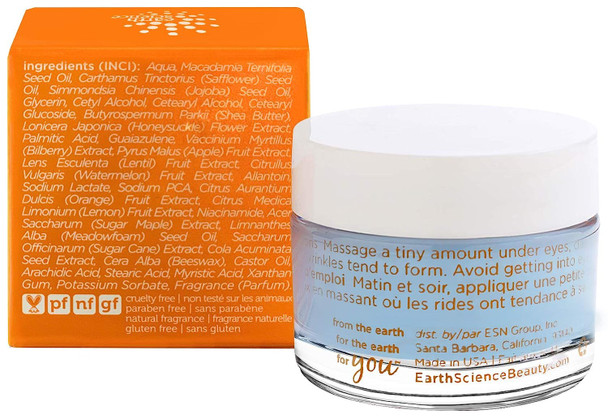 EARTH SCIENCE - Azulene Eye Cream For Puffiness, Dark Circles, and Wrinkles (0.7 oz.)