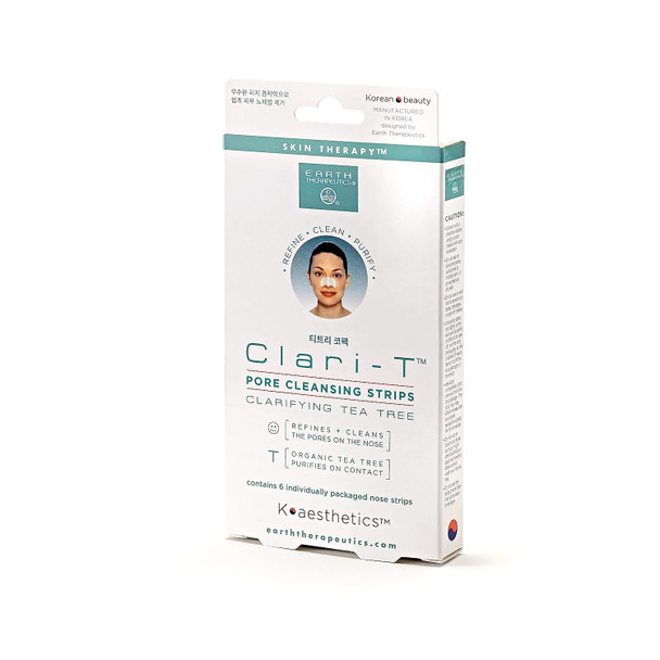Earth Therapeutics Clari-T Tea Tree Pore Cleansing Strips (6 Strips)
