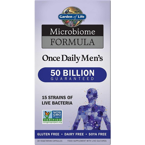 Garden of Life Microbiome Formula Once Daily Men as, 30 Capsules