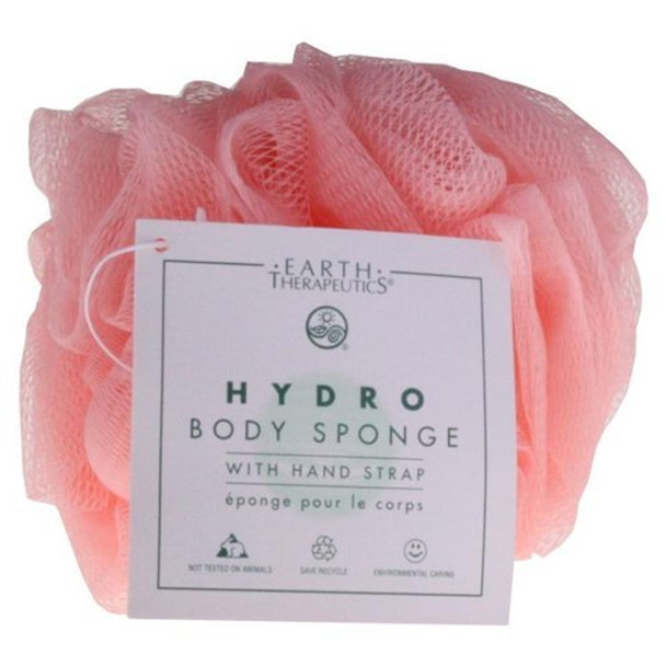 Earth Therapeutics Hydro Bdy Sponge Peach Ct3