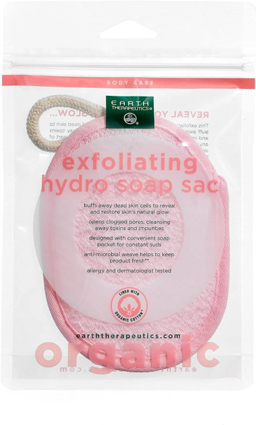 Earth Therapeutics Organic Cotton Exfoliating Hydro Soap Sac