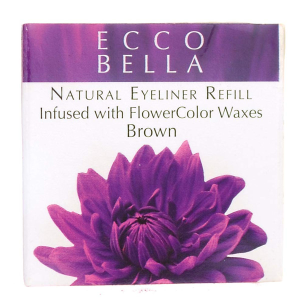Ecco Bella Rich and Creamy FlowerColor Powder Eyeliner, Easy to Apply - Wet or Dry, (Brown)