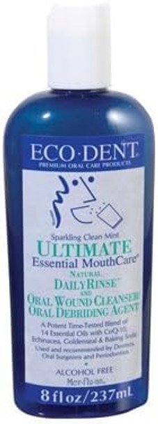 Eco Dent Sparkling Clean Mint Daily Mouth Rinse, 8 Ounce - 6 per case. by Eco-Dent