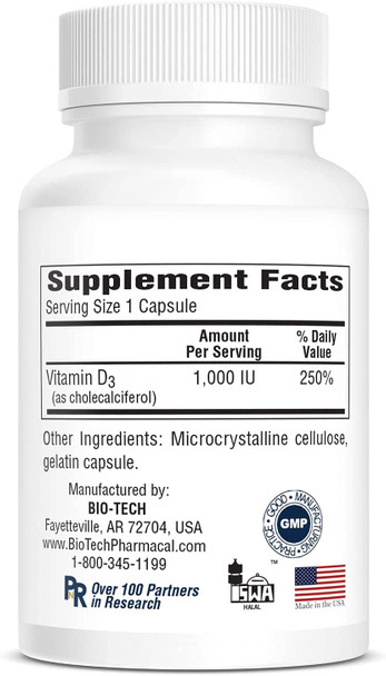 Bio-Tech Pharmacal D3 (1000 IU) Bio-Tech Pharmacal D3 (1000 IU)