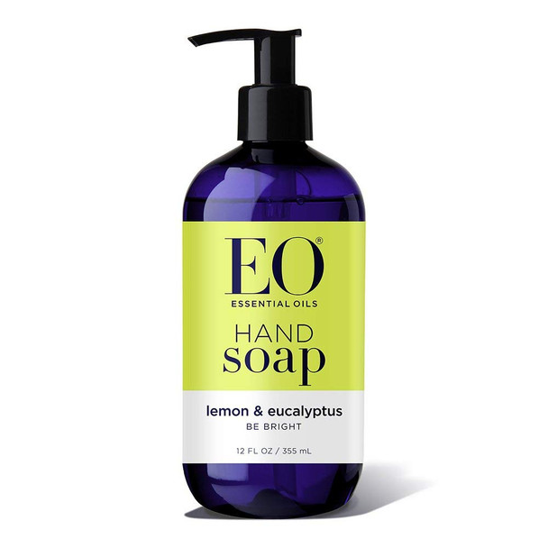 EO Hand Soap, Lemon & Eucalyptus, 12 Fl Oz (Pack of 3)