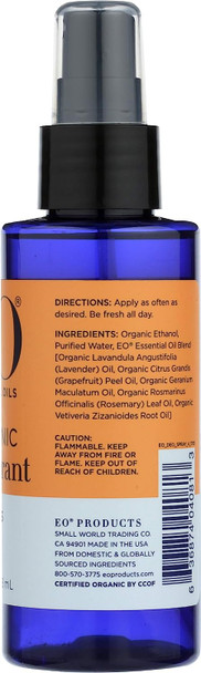 EO Organic Deodorant Spray, Citrus - 4 Fl Oz